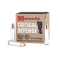 HORNADY Critical Defense 30 Carbine 110 Grain FTX Ammo, 25 Round Box (81030)