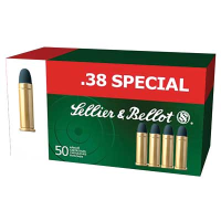 SELLIER & BELLOT 38 Special 158 Grain LRN Ammo, 50 Round Box (SB38A)