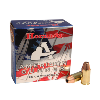 HORNADY American Gunner 380 ACP 90 Grain XTP Ammo, 25 Round Box (90104)