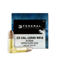 FEDERAL Game-Shok 22 LR 40 Grain Solid Ammo, 50 Round Box (710)