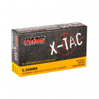 PMC X-Tac 5.56mm 55 Grain FMJ Ammo, 20 Round Box (5.56X)