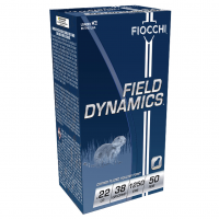 FIOCCHI Field Dynamics .22LR 38gr Copper Plated Hollow Point 50rd/Box Rimfire Ammo (22FHVCHP)