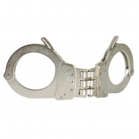 S&W 1H-1 Nickel Hinged Universal Handcuffs (350133)