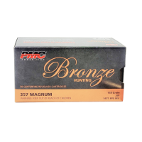 PMC Bronze 357 Mag 158 Grain FMJ Ammo, 50 Round Box (357A)