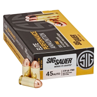 SIG SAUER 45 Auto 230gr FMJ 50 Box Elite Ball Ammo (E45BA3-50)