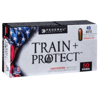 FEDERAL Train Plus Protect 45 Auto 230Gr Verastile Hollow Point 50/Box Handgun Ammo (TP45VHP1)