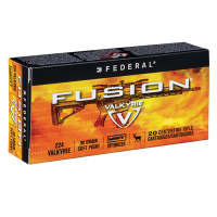 FEDERAL Fusion 224 Valkyrie 90Gr Soft Point Rifle Ammo (F224VLKMSR1)