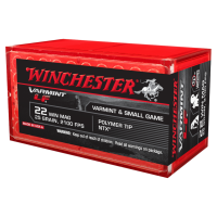 WINCHESTER Varmint LF .22 WMR 25Gr LFJHP Ammo 50Rd Box (X22MHLF)