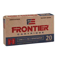 HORNADY Frontier 5.56mm 75 Grain BTHP Match Ammo 20 Round Box (FR320)