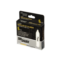SIG SAUER Prefilled C02 12 Gram 5-Pack For Airguns Cylinder (AC-12-5)