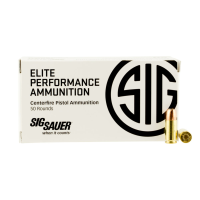 SIG SAUER Elite Performance 9mm 124 Grain V-Crown JHP Ammo 50 Round Box (E9MMA2-50)