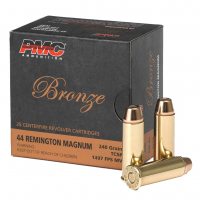 PMC Bronze 44 Rem Mag 240gr Truncated Cone Soft Point 25 Box/20 Case Handgun Ammo (44D)