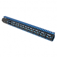 UTG Pro AR15 M-Lok 15in Super Slim Black/Blue 2-Tone Handguard (MTU019SSMB2)