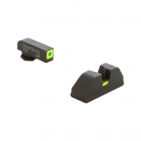 AMERIGLO For Glock CAP Green Tritium LumiGreen Square Outline Front and Lime Green Line Rear Sights (GL-605)