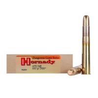 HORNADY Dangerous Game 470 Nitro Express 500 Grain DGS Ammo, 20 Round Box (8264)