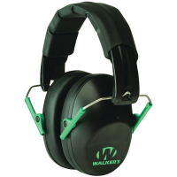 Walker's Pro Low Profile Black/Teal Folding Earmuffs (GWP-FPM1-BKTL)