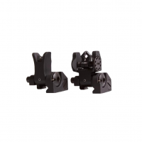 TROY Micro M4 Front & Rear Folding Tritium BattleSight Set, Black (SSIG-MCM-STBT-01)