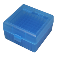MTM CASE-GARD RS-100 Series 100rd Clear Blue Small Rifle Ammo Box (RS10024)