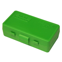 MTM CASE-GARD P-50 Series 50rd Green Small Handgun Ammo Box (P509M10)