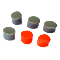 WALKER'S Silicon Orange/Flat Dark Earth 3-Pack Putty Ear Plug (GWP-SILPLG-OFDE)