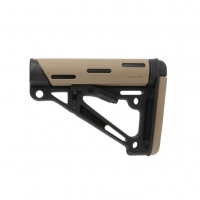 HOGUE AR15/M16 Flat Dark Earth OverMolded Collapsible Mil-Spec Buttstock (15340)