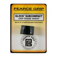 PEARCE GRIP Black Grip Frame Insert for Glock Subcompact 26/39 (PGGFISC)