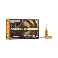 FEDERAL Gold Medal Berger 6mm Creedmoor 105 Grain 2950 fps 20rd Rifle Ammo (GM6CRDBH1)
