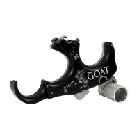 T.R.U. BALL ARCHERY Goat 3 Or 4 Finger Medium Black/QuickSilver Trigger/Hinge Release (TGOT-BKQS-M)