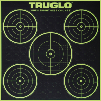 TRUGLO Tru See 6 Pack of 5-Bullseye 12X12 Splatter Targets (TG11A6)