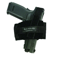 BLACKHAWK Ambidextrous Flat Belt Holster, Black (40FB02BK)