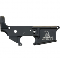 ANDERSON AM-15 Open Multi-Cal Don't Tread On Me Anodized Black Semi-Auto Lower Receiver (D2-K067-A001-0P)