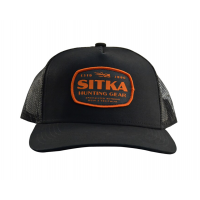 SITKA Hunt Patch Hi Pro Black OSFA Trucker Cap (20199-BK-OSFA)