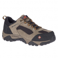 MERRELL Men's Moab Onset WP Comp Toe Wide Width Walnut Work Shoe (J099505W)