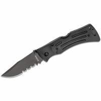 KA-BAR Mule Folder Black Clampack Folding Knife With Black Polyester Sheath (3051CP)