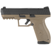 iwi us, inc masada optics ready, striker fired, semi-automatic pistol,  9mm, flat dark earth m9orp17fd