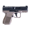 canik mete mc9 9mm 3.18in 12rd/15rd black/fde semi-automatic pistol (hg7620bd-n)
