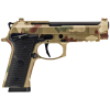 beretta 92xi 9x19mm 4.7in 2x15rd frogskin camo full size sao pistol (spec0745a15)