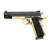 chiappa firearms 1911 superior .45 acp 5in 8rd black/gold semi-automatic pistol (440.236)