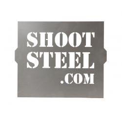 Shoot Steel Logo Stencil