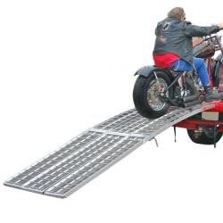 10' Folding Motorcycle Ramp by Black Widow - Heavy Duty - Aluminum 3 Piece Ramp - MF-12038