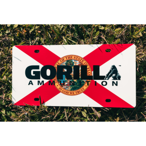 Gorilla Florida Flag License Plate