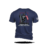 Gorilla Ammunition Nine Line Standing Strong Shirt - Navy (Size: X-Large)
