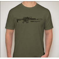 Gorilla Firearms GF-10 Rifle T-Shirt (Size: W-Large)