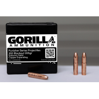 Gorilla 300BLK 205gr Solid Copper Subsonic Expanding Projectiles (Quantity of 50) NOT LOADED AMMO