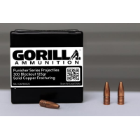 Gorilla 300 Blackout 125gr Solid Copper Fracturing Projectiles (Quantity of 50) NOT LOADED AMMO