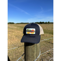 Gorilla Ammunition Grapefruit Trucker Hat (Color: Navy/Khaki)