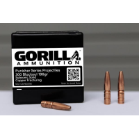 Gorilla 300 Blackout 196gr Solid Copper Subsonic Fracturing Projectiles (Quantity of 50) NOT LOADED AMMO