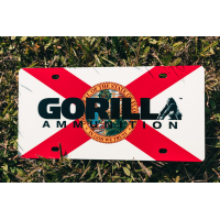 Gorilla Florida Flag License Plate
