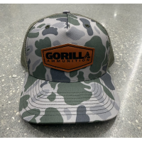 Gorilla Ammunition Leather Patch Trucker Hat - Marsh Duck Camo