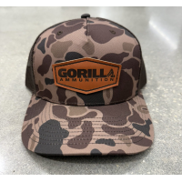 Gorilla Ammunition Leather Patch Trucker Hat - Bark Duck Camo